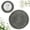 Black 14.96", variant on FURNIX 4Pc Woven Cotton Yarn Washable Placemats,Sturdy Mesh-Design Dining Table Mats,Eco-Friendly Indoor/Outdoor Meal Mats,Table Decor Placemats,Reusable Potted Plant Base Warm Entryway Dining Mats