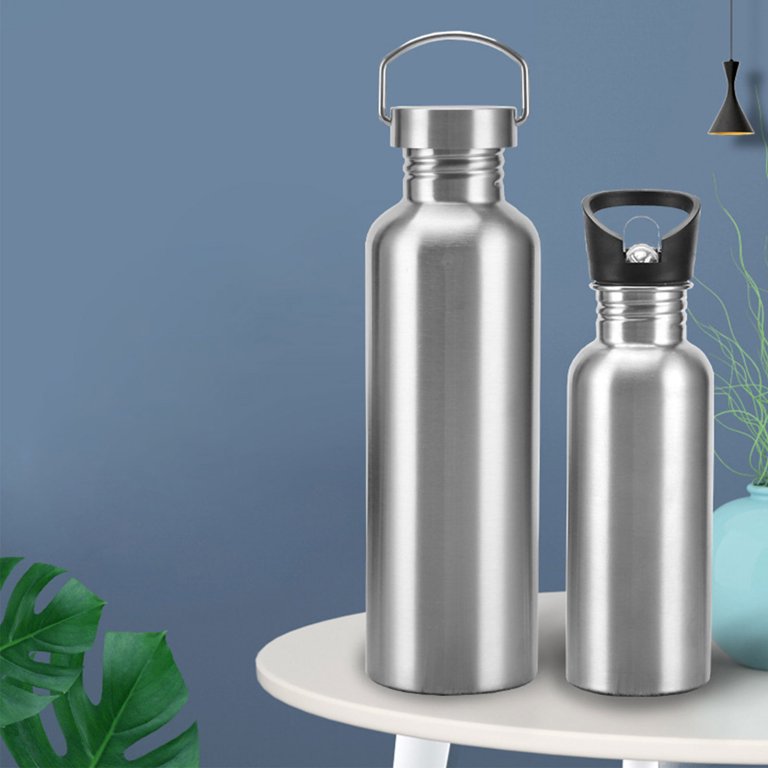 Non-Insulated Water Bottles with Handle Stainless Steel Sports