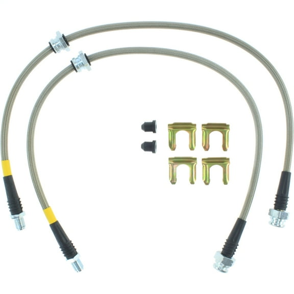 StopTech 89-98 Nissan 240SX (5 Lug w/ 300ZX Upgrade) Front Stainless Steel Brake Lines