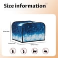thumbnail image 5 of Picia Blue Glitter Sparkles Print 4 Slice Toaster Cover , Toaster Protector Dustproof Kitchen Appliance Cover, Kitchen Appliance Dustproof Protector, 5 of 7