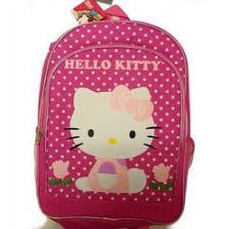 Backpack - Hello Kitty - Flowers Pink 16" School Bag New 818354