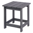 thumbnail image 1 of LZRS Adirondack Square Outdoor Side Table, Pool Composite Patio Table,HDPE End Tables for Backyard,Pool, Indoor Companion, Easy Maintenance & Weather Resistant(Grey), 1 of 4