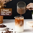 thumbnail image 4 of Espresso Measuring Cup 12 Oz, Espresso Glass Cups with Wood Handle, Milk Frothing Cup, Espresso Cup for Coffee, Milk, Tea or Maple Syrup Serving (Transparent, 12 oz), 4 of 5