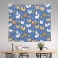 thumbnail image 2 of Pofeuu Chicken Family Print Wall Tapestry Decoration Wall Hanging Tapestry 60 x 51 Inch, 2 of 6