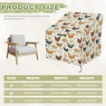 thumbnail image 5 of Renewold Waterproof Outdoor Chair Covers Anti-UV Wind-Proof Patio Swivel Chair Covers for Lawn Patio Furniture Fits up to 32W x 35D x 36H Inches, Chicken Hen Egg Print, 5 of 7