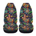 thumbnail image 5 of XYZCANDO Car Seat Covers Paisley Floral Set of 2 Auto Seat Covers Waterproof Sedan SUV Truck Durable Auto Accessories Car Front Seat Covers, 5 of 10