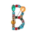 thumbnail image 1 of Agiferg Letter Keychain Accessories For Women Girls Gold Glitter Initial Key Ring, 1 of 1
