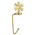 thumbnail image 4 of 4 piezas de ganchos para calcetines de chimenea, ganchos navideños con forma de copo de nieve, regalo de Navidad, colgante de calcetín de chimenea de metal (dorado), 4 of 5