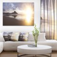 thumbnail image 1 of Sunset at Donostia Beach - Impression sur Toile Paysage Marin, 1 of 3