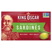 King Oscar Skinless & Boneless Sardines in Olive Oil, 4.38 oz Can