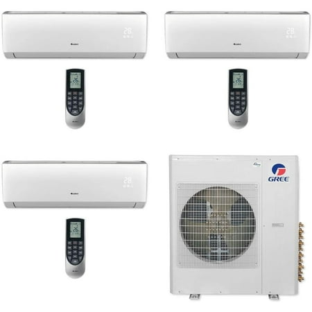 

GREE MULTI36CLIV303-36 000 BTU Multi21+ Tri-Zone Wall Mount Mini Split Air Conditioner Heat Pump 208-230V (9-9-24)
