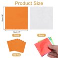 thumbnail image 2 of Uxcell 100 Pcs 6 x 6 Inch Square Aluminum Foil Candy Wrappers, Orange, 2 of 6
