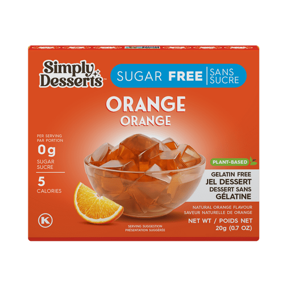 Simply Desserts - Orange Jel Desserts, 20g