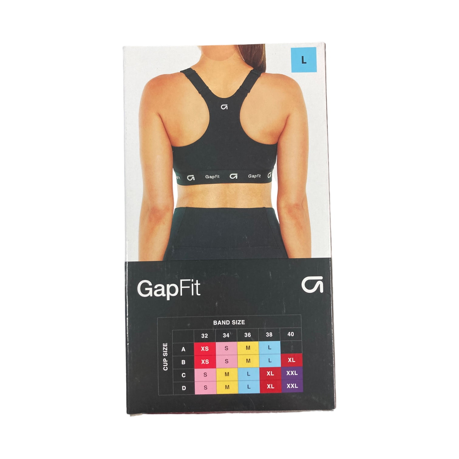 Gap Fit Women’s Medium Impact White Racerback Sports Bra Size S New w Tags