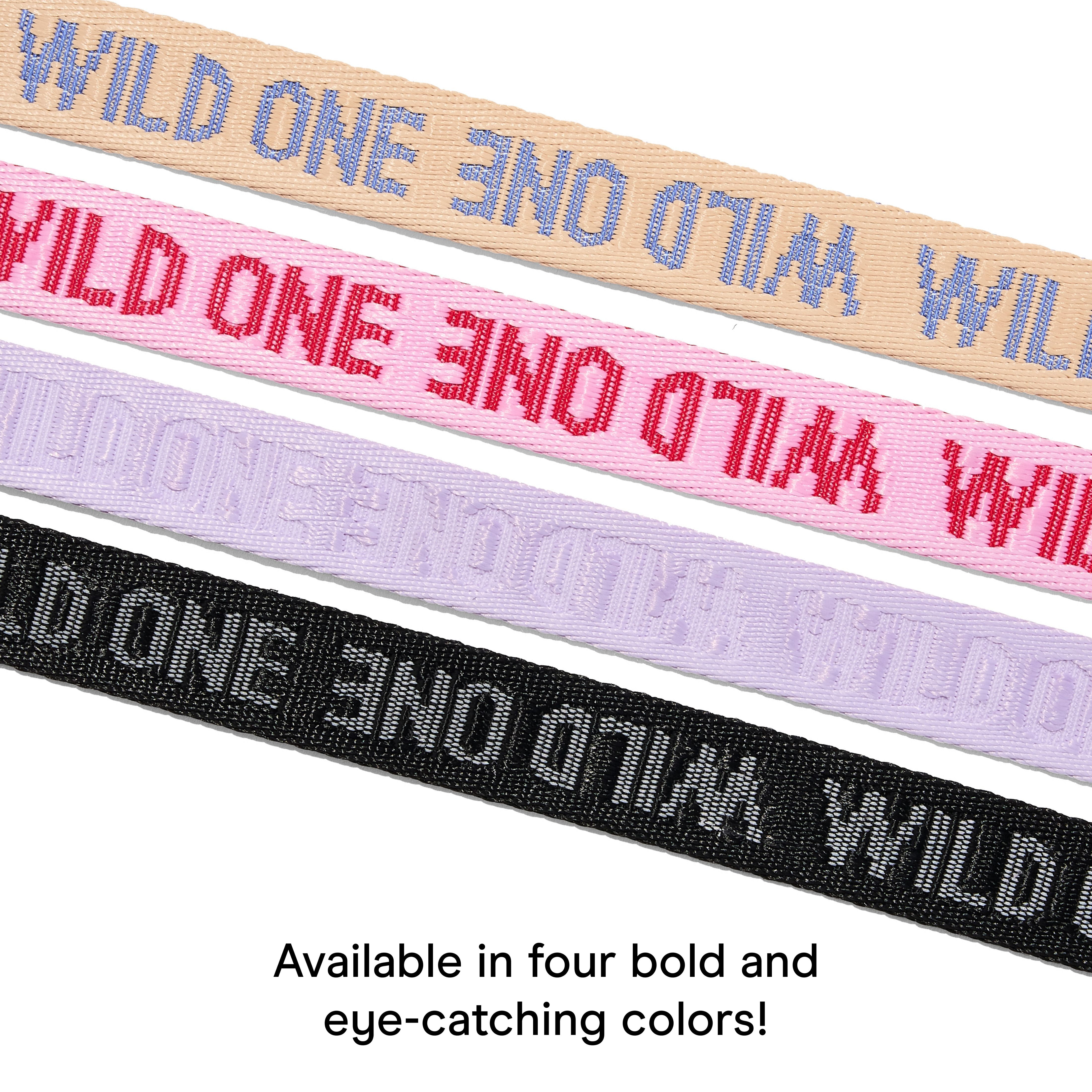 Wild One 6ft Heavy Duty Lightweight Nylon Dog Leash, Bubblegum Pink Colorblock