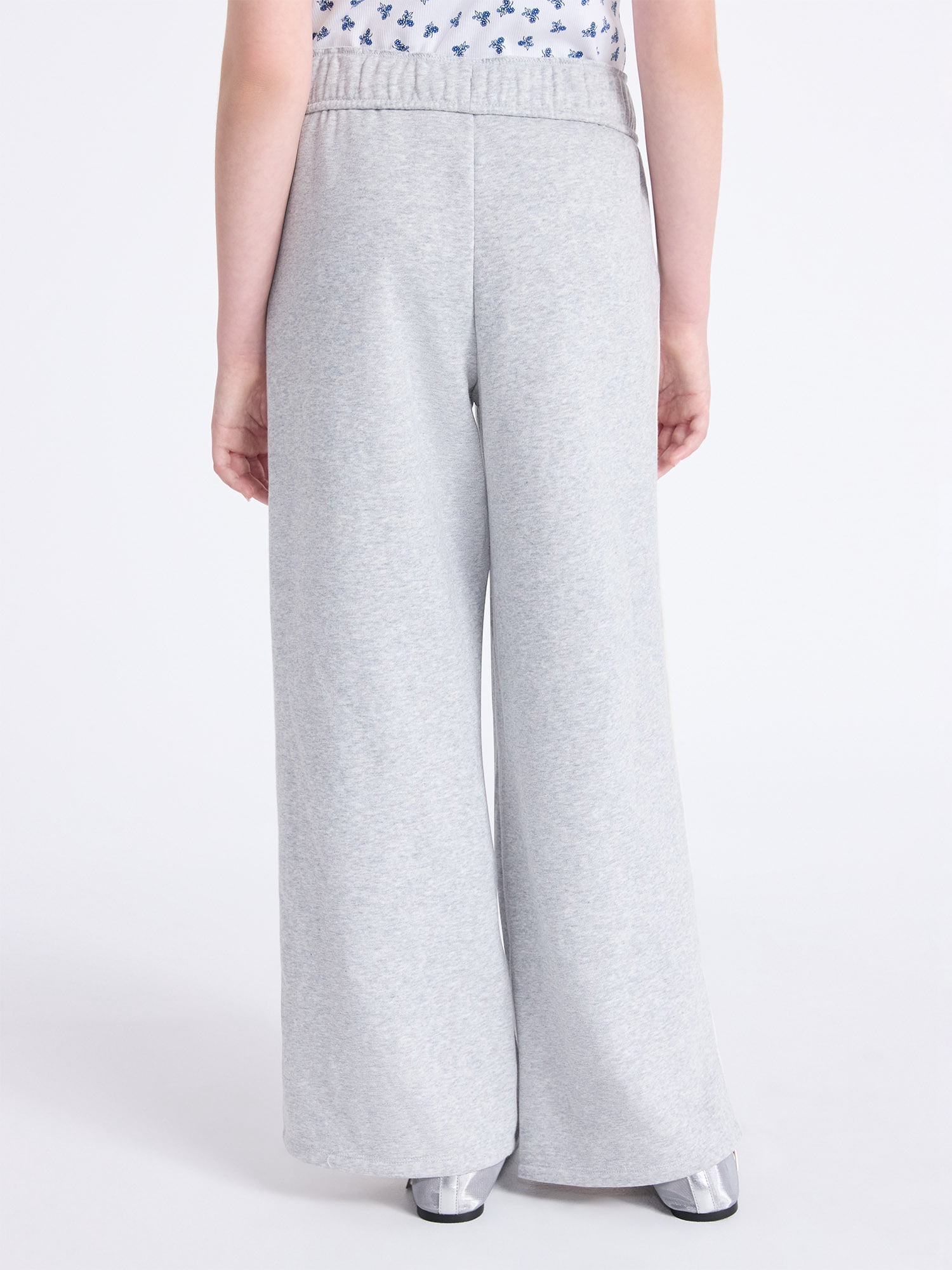 Weekend Academy Girls Rolled Waist Fleece Sweatpants, Sizes 4-18