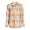 thumbnail image 5 of Time and Tru Women's Plaid Button Down Shirt, 5 of 5