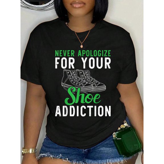 Sneaker Shoe collector Relaxed Fit Classic Comfort Cotton T-Shirt Women's Men's Graphic Tee Crew Neck summer vacation Tops