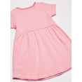 thumbnail image 4 of Touched by Nature Baby and Toddler Girl Organic Cotton Short-Sleeve Dresses 2pk, Rosebud, 3 Toddler, 4 of 4