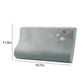 thumbnail image 2 of pstuiky Funda de almohada con protector de cuello de seda satinada para piel y cabello con cierre de cremallera suave y transpirable de 50 cm de largo y 30 cm de ancho., 2 of 7