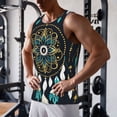thumbnail image 5 of KLL Boho Dreamcatcher Print Men's Muscle Gym Workout Stringer Tank Tops Bodybuilding Fitness T-Shirts Tank Tops Men-3X-Large, 5 of 7