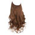 thumbnail image 5 of 1pcs Extensions de Cheveux Longs Bouclés Ondulés, Perruque Réglable Extension de Cheveux Longs Ondulés Perruque Synthétique Mise à Niveau dans les Postiches Extensions de Cheveux Invisibles Fil Noir, 5 of 5