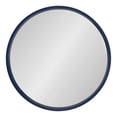thumbnail image 7 of Kate and Laurel Travis Round Wood Wall Mirror, 26 Inch Diameter, Navy Blue, Modern Circle Mirror for Use as Bathroom Mirror for Over Sink or Cute Dorm Room Decor, 7 of 7