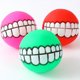thumbnail image 3 of 1pc Random Color Pet Teeth Pattern Ball Teaser Toy For Dog Chew Toy, 3 of 4