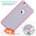 thumbnail image 2 of iPhone 6S Plus Case,iPhone 6 Plus Case, Njjex [Pink/Grey] Rugged Rubber Double Layer Plastic Scratch Resistant Hard Case Cover For iPhone 6S Plus / 6 Plus 5.5 Inch, 2 of 3