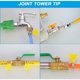 thumbnail image 4 of Conector de acoplador de manguera de púas de latón 4X con conector de pezón macho de PC de 1/2 pulgada para aire, agua, combustible, gasóleo, 14 mm, 4 of 5