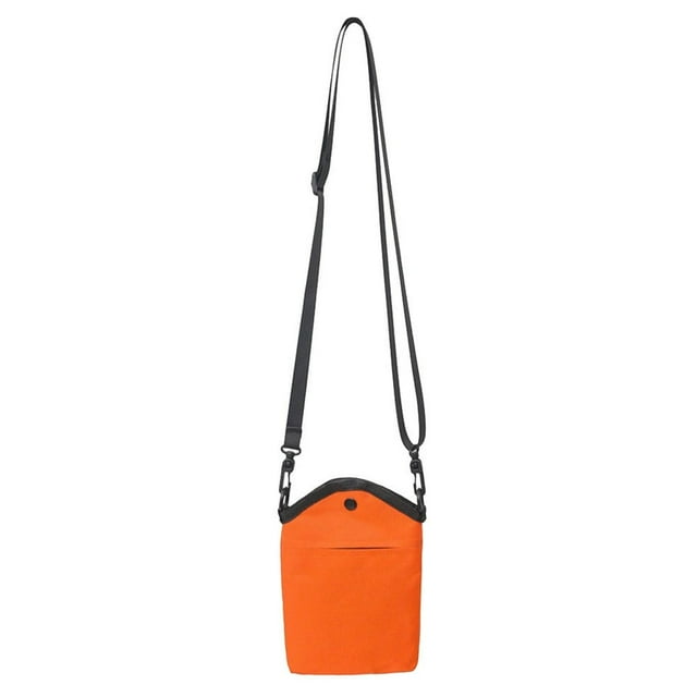 Unisex Crossbody Bag Adjustable Strap Phone Bag Purses Mini Pouch (Orange)