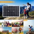 thumbnail image 3 of El panel solar flexible solar portátil del silicio monocristalino de los equipos del panel 300W, 3 of 8