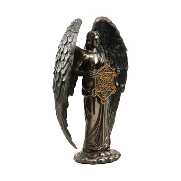 Seraphim Six-Winged Guardian Angel With Sword Statues Resin Small Handicrafts Ornaments For Office Room Home Decor Gift