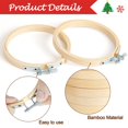 thumbnail image 3 of Aros bordados Caydo, 36 piezas, 8 cm, adornos navideños, 3 of 7