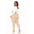 thumbnail image 3 of Jack David Women's PLUS SIZE Stretchy TWILL JEANS MID-RISE premium SKINNY PANTS (KHAKI), 3 of 7