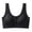 Black., variant on HBGVBA Womens Plus Size Wireless Bras Front Closure Wide Strap Fixed Cup Seamless Comfortable Bralette