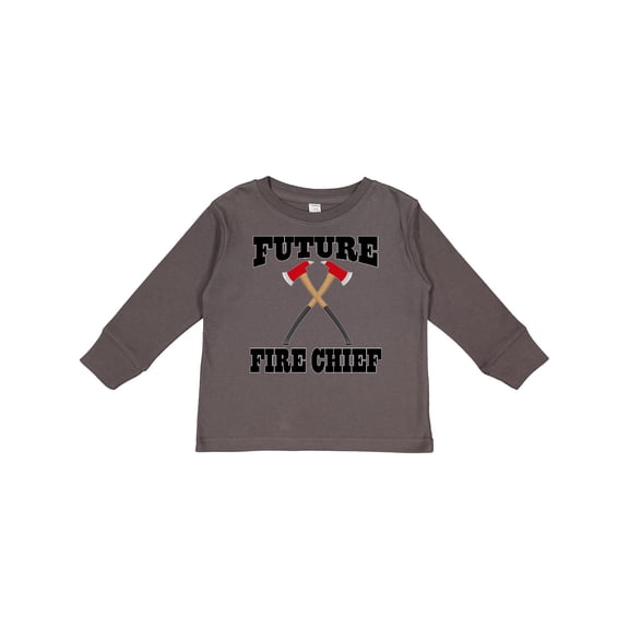 Inktastic Future Fire Chief Firefighter Boys or Girls Long Sleeve Toddler T-Shirt