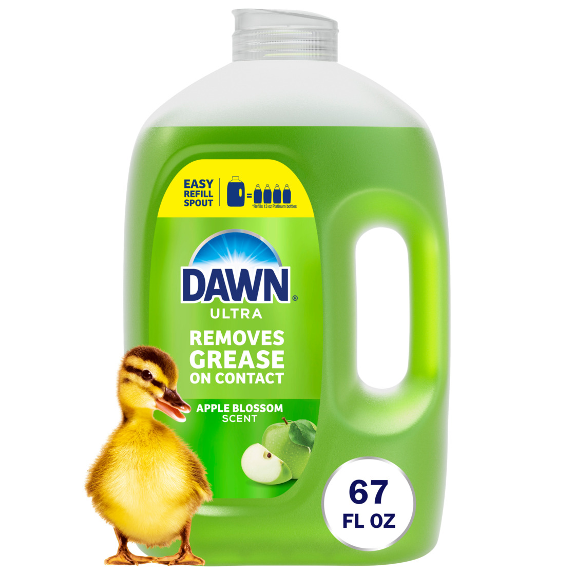 Dawn Ultra Dish Soap Refill, Apple Blossom, 67 oz