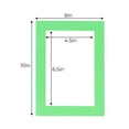 thumbnail image 3 of Bright Green Acid Free 8x10 Picture Frame Mats with White Core Bevel Cut for 5x7 Pictures - Fits, 3 of 4