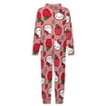 thumbnail image 5 of Hello Kitty Hooded Union Suit Pajama Soft Comfy PJs Sleepwear, 5 of 7