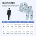 thumbnail image 4 of Hirioo Skiing penguin Bear for Men's Pajama Sets 2 Piece Pjs Men's Long-Sleeved Pajama Set Button Down Sleepwear,S-XXL-X-Large, 4 of 7