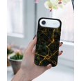 thumbnail image 5 of WIRESTER Shockproof Soft Rubber Cover Case for Apple iPhone 17 Air 6.6" 2025, Black Marble Gold Veins, 5 of 5