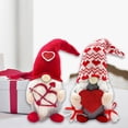 thumbnail image 4 of Wdftyju 2x Adornos de gnomos sin rostro Muñeco Rudolph enano Decoraciones para ventanas del día de San Valentín Wdftyju 6gn4ah3nx2en7xd5, 4 of 8