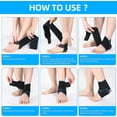 thumbnail image 4 of Jinsinto Adjustable Ankle Brace, 1 Pieces Sport Ankle Brace, Men & Women Sports Ankle Brace, Elastic Ankle Support, Ankle Protection for Sports Practice, One Size, Blue, 4 of 5