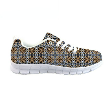 

Women Comfortable Air Mesh Walking Shoes Reathable Non-slip Flats for Female Kaleidoscope Patterns Girls Fasion Sneakers