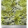 thumbnail image 1 of Soimoi Green Cotton Voile Fabric Leopard & Wild Animal Skin Decor Fabric Printed BTY 56 Inch Wide, 1 of 3