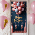 thumbnail image 5 of Balloons Banner Glitter Champagne Celebration Backdrop for Birthday Party Indoor Decor Photo Prop, 5 of 7