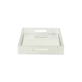 thumbnail image 4 of Cheungs FP-3986SV Labai Shagreen Mirrored Tray, Silver, 4 of 5