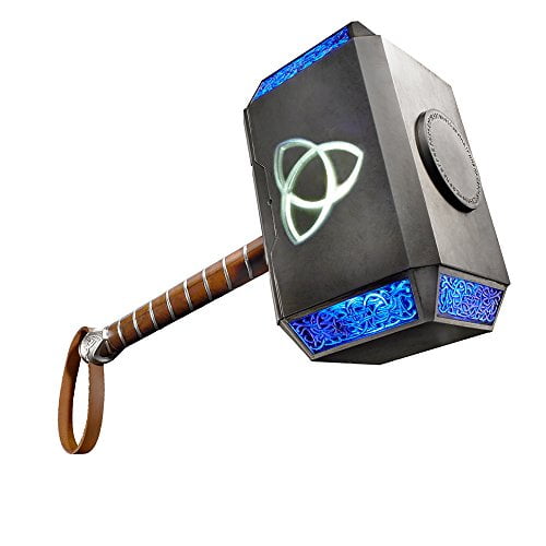 marvel legends series mjolnir electronic hammer