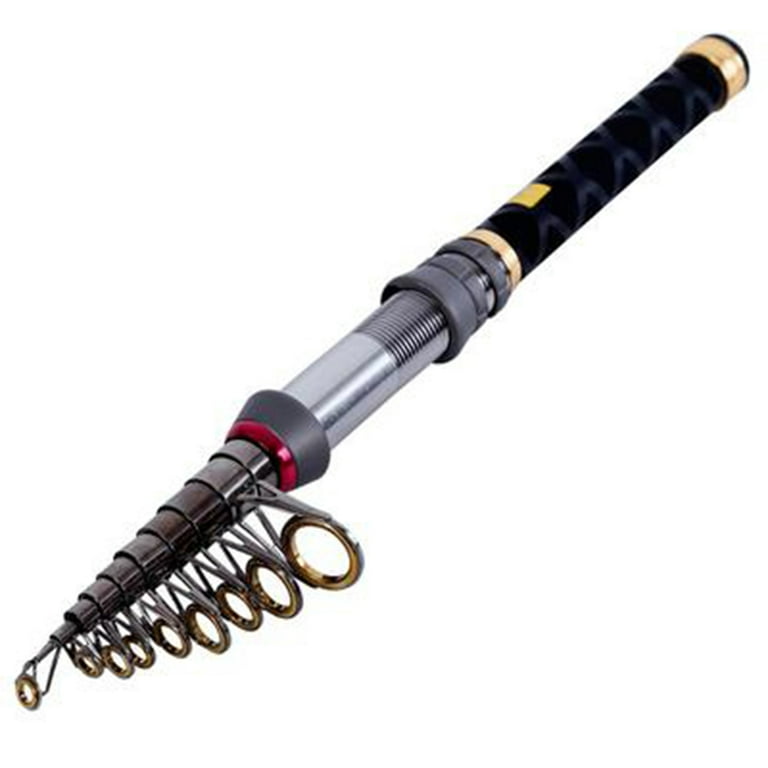 Fishing Rod, 1.3-2.7m Mini Telescopic Carbon Fiber Outdoor Sea Fishing Rod  Pole Fish Tackle, Sea Saltwater Freshwater Fishing Rod 
